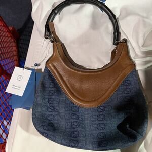 Gucci Bamboo Denim Hobo Bag